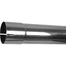 Universal Exhaust Stack Pipe - 3-1/2" x 84", Curved, Chrome - Quality Farm Supply