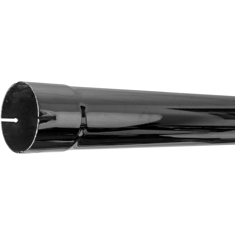 Universal Exhaust Stack Pipe - 3-1/2" x 96", Curved, Chrome - Quality Farm Supply