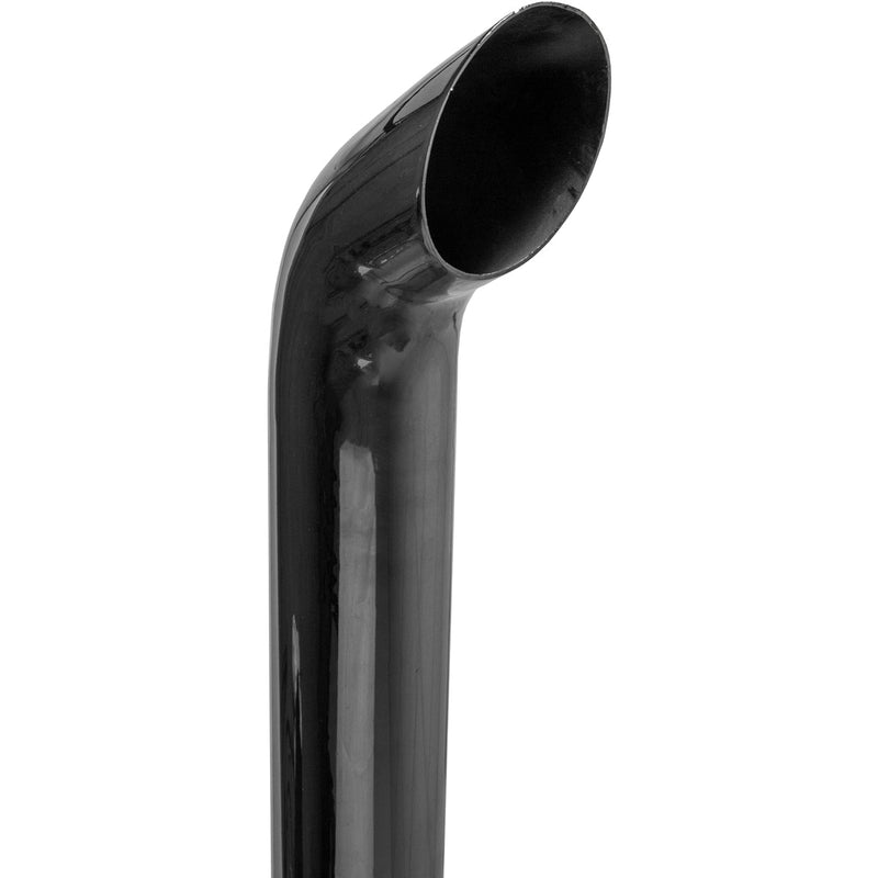 Universal Exhaust Stack Pipe - 3-1/2" x 96", Curved, Chrome - Quality Farm Supply