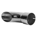 Universal Exhaust Stack Pipe - 1" x 12", Curved, Chrome - Quality Farm Supply