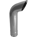 Universal Exhaust Stack Pipe - 4" x 24", Curved, Chrome - Quality Farm Supply