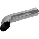 Universal Exhaust Stack Pipe - 4" x 24", Curved, Chrome - Quality Farm Supply