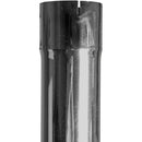 Universal Exhaust Stack Pipe - 4" x 60", Curved, Chrome - Quality Farm Supply