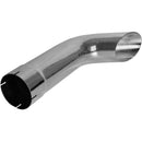 Universal Exhaust Stack Pipe - 5" x 24", Curved, Chrome - Quality Farm Supply