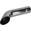 Universal Exhaust Stack Pipe - 5" x 24", Curved, Chrome - Quality Farm Supply