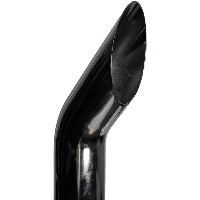 Universal Exhaust Stack Pipe - 5" x 60", Curved, Chrome - Quality Farm Supply