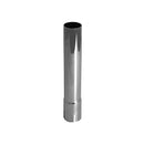 Universal Exhaust Stack Pipe - 1-1/4" x 12", Straight, Chrome - Quality Farm Supply