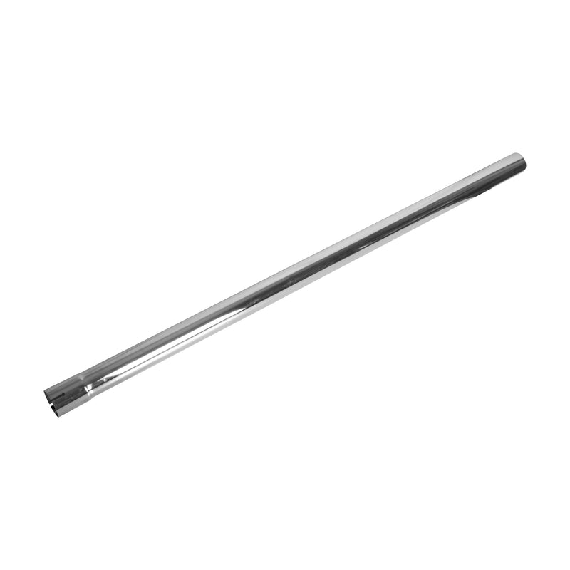 Universal Exhaust Stack Pipe - 2" x 48", Straight, Chrome - Quality Farm Supply