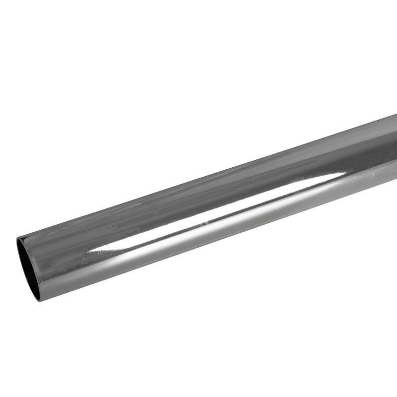 Universal Exhaust Stack Pipe - 2" x 48", Straight, Chrome - Quality Farm Supply