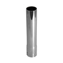 Universal Exhaust Stack Pipe - 3" x 12", Straight, Chrome - Quality Farm Supply