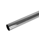 Universal Exhaust Stack Pipe - 2-1/4" x 48", Straight, Chrome - Quality Farm Supply