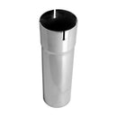 Universal Exhaust Stack Pipe - 3-1/2" x 12", Straight, Chrome - Quality Farm Supply