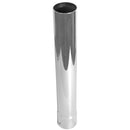 Universal Exhaust Stack Pipe - 3-1/2" x 24", Straight, Chrome - Quality Farm Supply