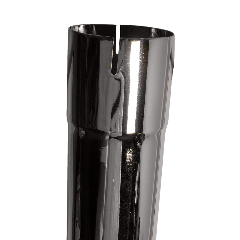 Universal Exhaust Stack Pipe - 3-1/2" x 84", Straight, Chrome - Quality Farm Supply