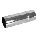 Universal Exhaust Stack Pipe - 4" x 12", Straight, Chrome - Quality Farm Supply