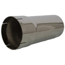 Universal Exhaust Stack Pipe - 5" x 12", Straight, Chrome - Quality Farm Supply