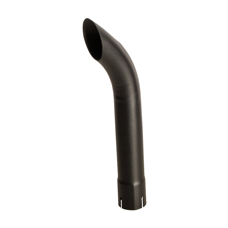 Universal Exhaust Stack Pipe - 2-3/8" x 1-15⁄32", Curved, Black - Quality Farm Supply