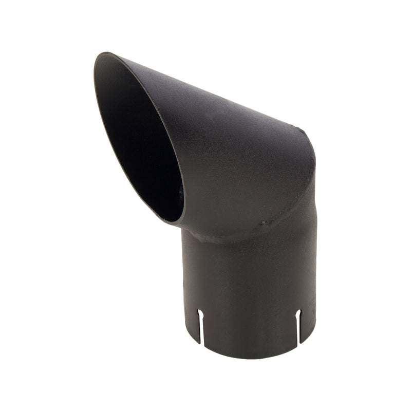 Universal Exhaust Stack Pipe - 3" x 846", Curved, Black - Quality Farm Supply