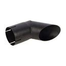 Universal Exhaust Stack Pipe - 3" x 846", Curved, Black - Quality Farm Supply