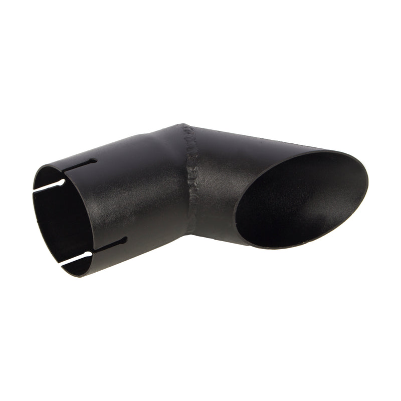 Universal Exhaust Stack Pipe - 3" x 846", Curved, Black - Quality Farm Supply