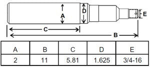 2 X 14 INCH SPINDLE FOR 281041 (35-6)