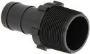 1-1/2 INCH MNPT X 1 INCH HOSE BARB  POLY