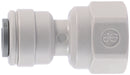 GRAY ACETAL FEMALE CONNECTOR 3/8 X 1/4 N