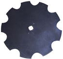 Disc Blade - 26" x 1/4", Notched, 1-1/8" Square x 1-1/4" Square Axle