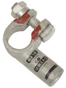 1/0 AWG TOP POST - RIGHT 90 DEGREE CRIMP/SOLDER POSITIVE BATTERY TERMINAL