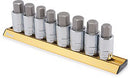 8 PIECE SAE/MM LARGE HEX BIT SOCKET SET