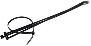 11-1/2 INCH BLACK ZIP TIE WITH 18 LB. RATING - 50/BAG